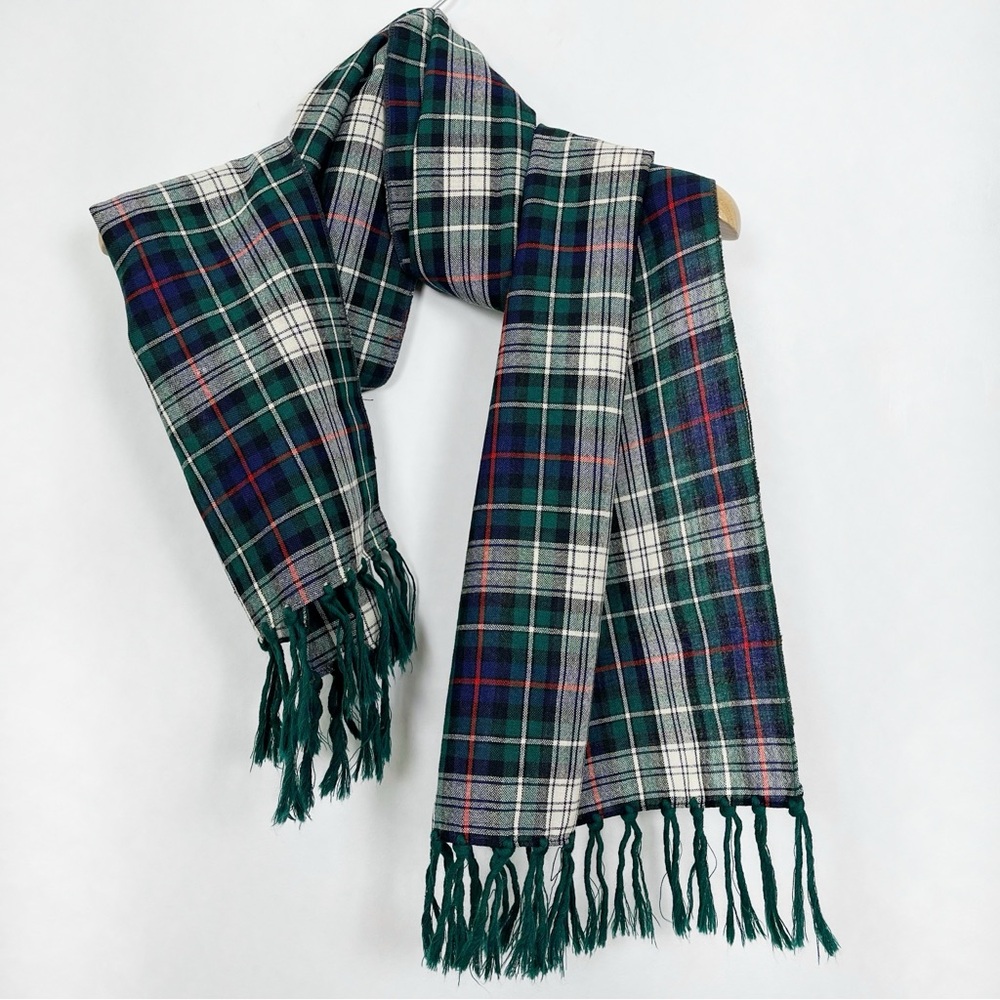 Lochcarron MacKenzie Tartan 100% New‎ Wool Scarf Wrap with Fringe